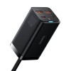 Baseus GaN3 Pro 100W Destop Fast Charger, USB-C x2, USB x2, Black - buitinis įkroviklis internetu