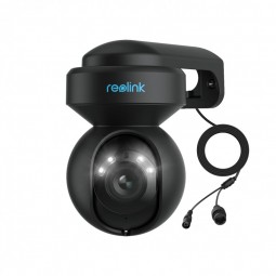 Reolink E1 Outdoor 5MP, 2.8-8mm, 3X ZOOM, PIR, 12m IR/12m LED, Black - belaidė vaizdo stebėjimo kamera kaina