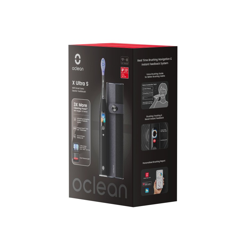 Xiaomi Oclean Electric Toothbrush X Ultra Set, Black - elektrinis dantų šepetėlis kaina