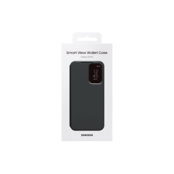 Samsung Smart View Wallet Case ZS711CBE for Galaxy S23 FE, Black - telefono dėklas  išsimokėtinai