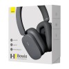 Baseus Bowie H1 Wireless Headphone, Grey - belaidės ausinės išsimokėtinai