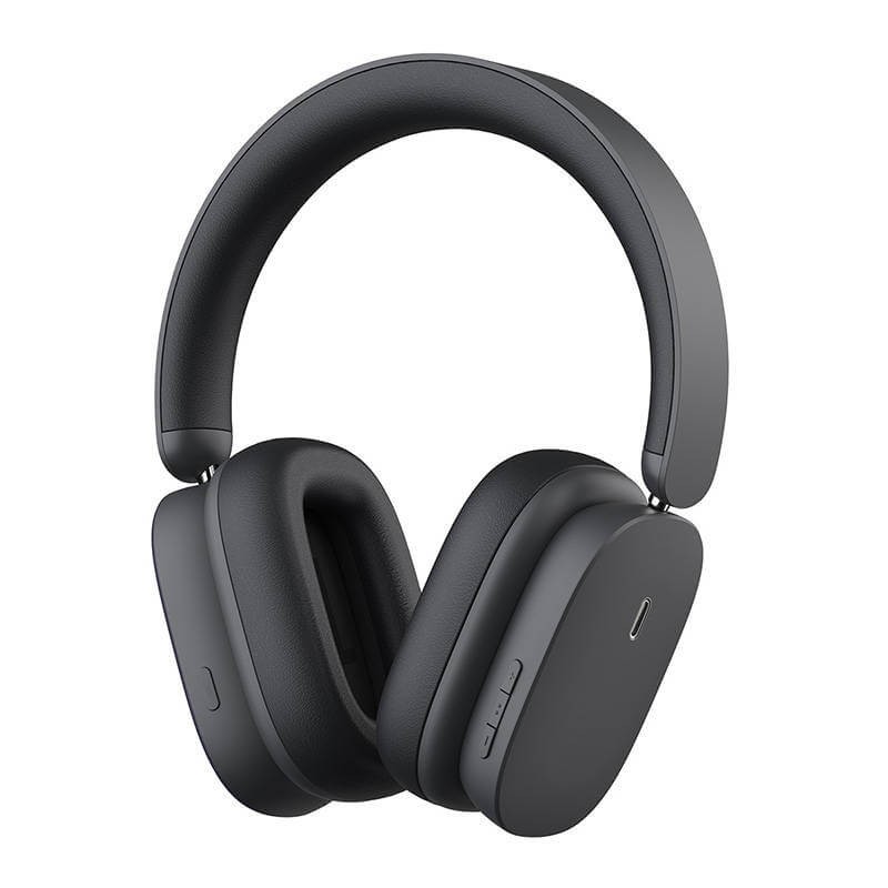 Baseus Bowie H1 Wireless Headphone, Grey - belaidės ausinės kaina