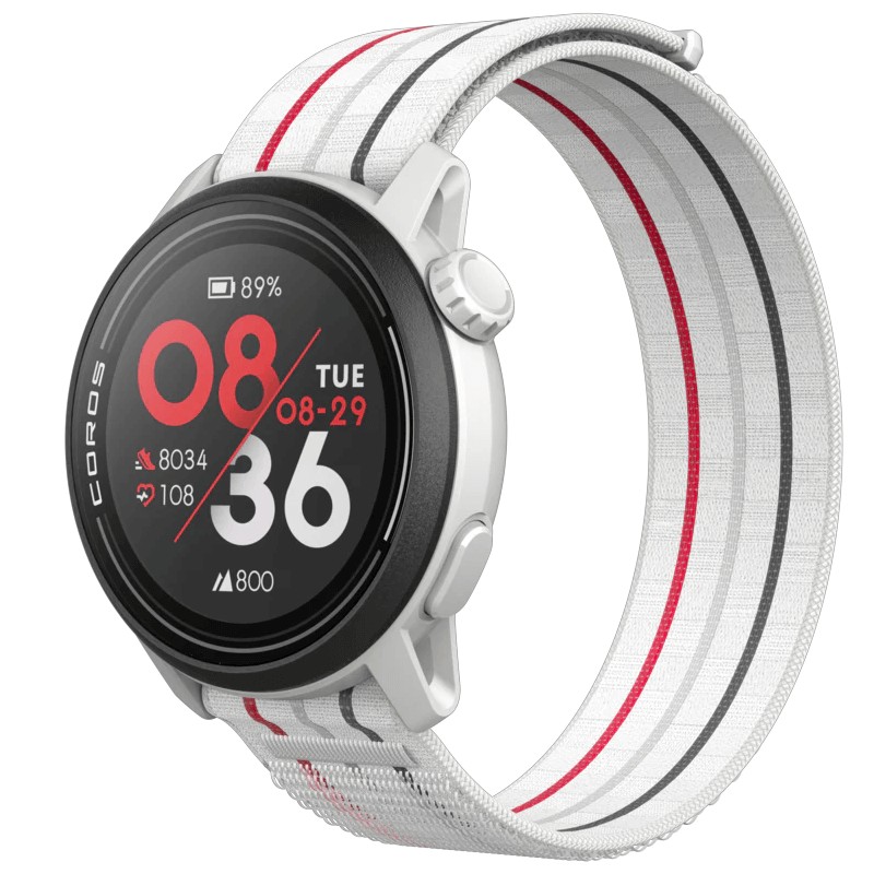 Coros PACE 3 42mm GPS Sport Watch, White, Nylon - multisportinis išmanusis laikrodis kaina Coros PACE 3 42mm GPS Sport Watch, White, Nylon - multisportinis išmanusis laikrodis kaina