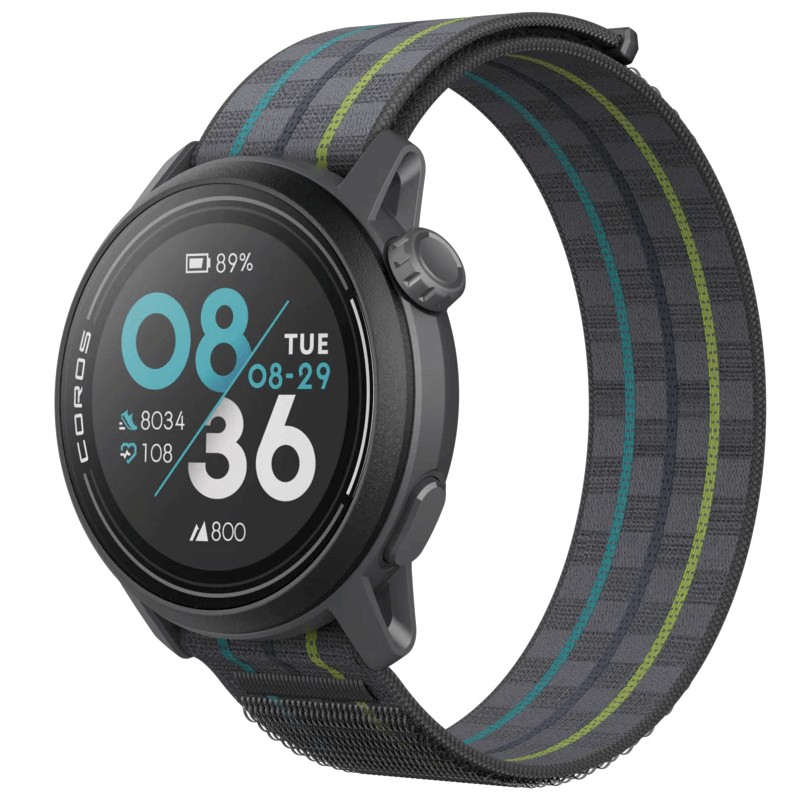 Coros PACE 3 42mm GPS Sport Watch, Black, Nylon - multisportinis išmanusis laikrodis kaina