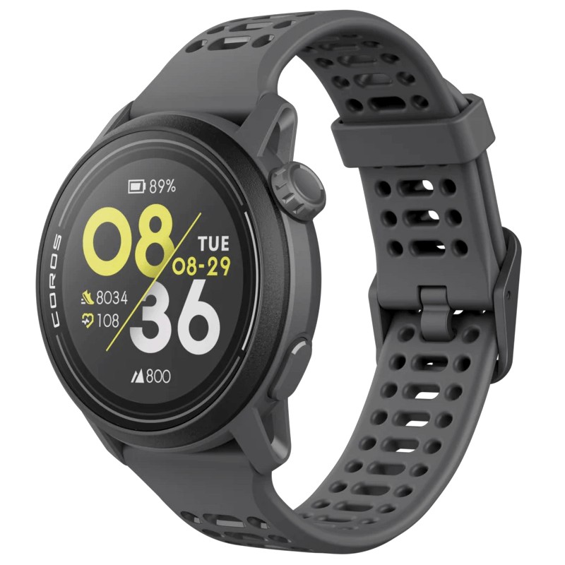 Coros PACE 3 42mm GPS Sport Watch, Black, Silicone - multisportinis išmanusis laikrodis kaina