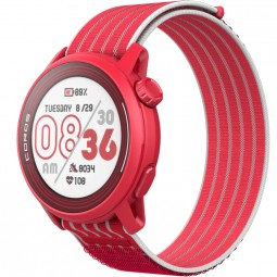 Coros PACE 3 42mm GPS Sport Watch, Red, Track Edition, Nylon - multisportinis išmanusis laikrodis kaina