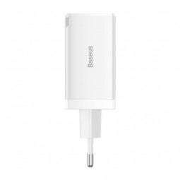 Baseus GaN5 Pro Fast Charger 2xUSB-C + USB 65W - buitinis įkroviklis, baltas pigiau