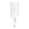 Baseus GaN5 Pro Fast Charger 2xUSB-C + USB 65W - buitinis įkroviklis, baltas pigiau