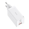 Baseus GaN5 Pro Fast Charger 2xUSB-C + USB 65W - buitinis įkroviklis, baltas pigu