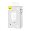 Baseus GaN5 Pro Fast Charger 2xUSB-C + USB 65W - buitinis įkroviklis, baltas atsiliepimas