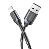 Baseus Double Spring Data Cable 1.2 m, Deep Gray - kabelis pigiau