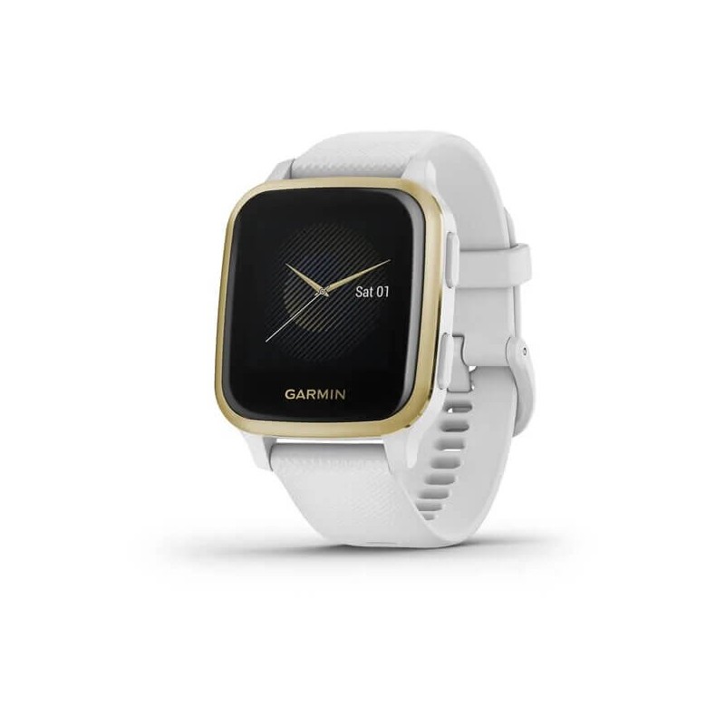 Garmin Venu SQ 40mm White / Light Gold, Silicone, NFC - išmanusis laikrodis kaina
