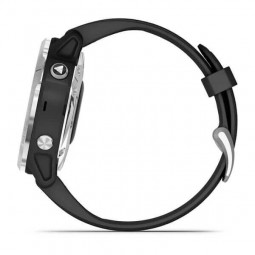 Garmin fenix 6S Solar 42mm Silver / Black, Silicone, GPS - išmanusis laikrodis garantija