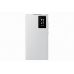 Samsung Smart View Wallet Case ZS928CWE for Galaxy S24 Ultra, White - telefono dėklas kaina