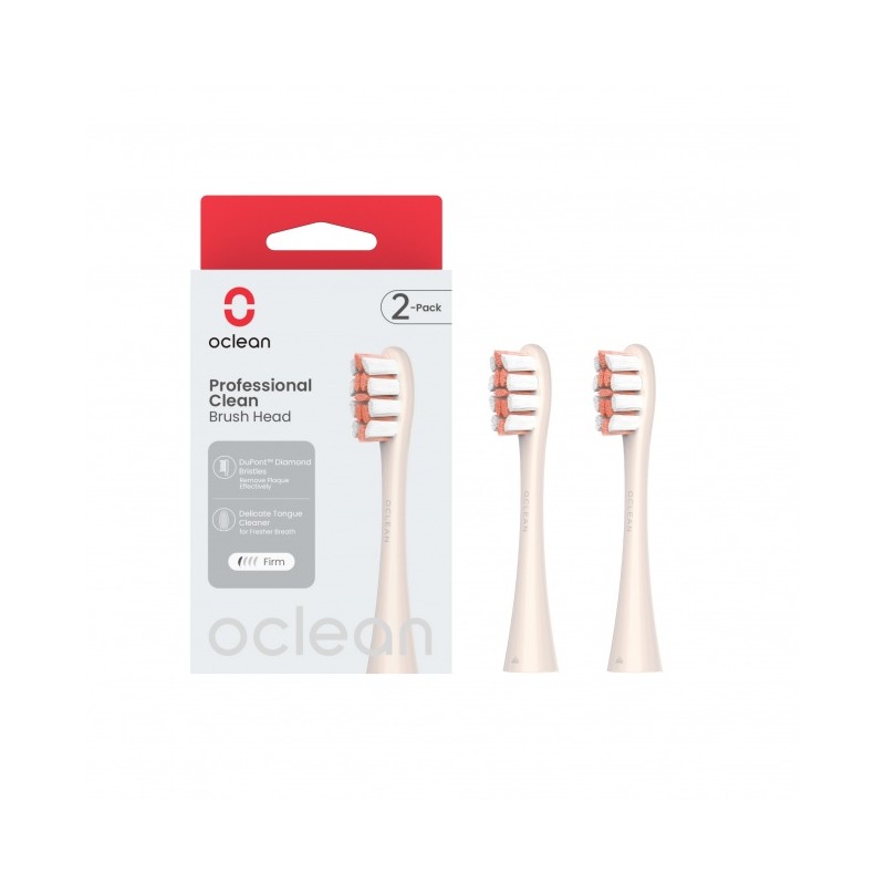 Xiaomi Oclean Professional Clean Brush Head, 2pcs, Golden - elektrinio dantų šepetėlio galvutės kaina