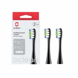 Xiaomi Oclean Professional Clean Brush Head 2pcs, Black - elektrinio dantų šepetėlio galvutės kaina