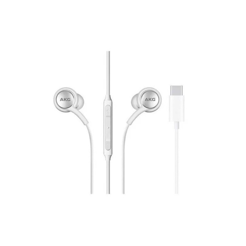 Samsung AKG Earphones, USB-C, White - laidinės ausinės kaina