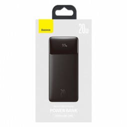 Baseus Bipow Fast Charging Power Bank 10000mAh 20W, Black - greito įkrovimo išorinė baterija atsiliepimas