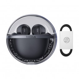 Baseus Bowie E5x Wireless Earphones, Black - belaidės ausinės lizingu