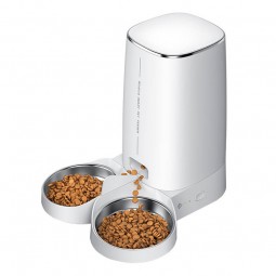 Rojeco Automatic Pet Feeder with Double Bowl -  išmanusis maisto dozatorius su dvigubu dubeniu kaina