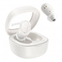 Baseus Bowie WM02 Wireless Headphone, White - belaidės ausinės išsimokėtinai