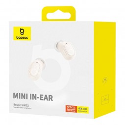 Baseus Bowie WM02 Wireless Headphone, White - belaidės ausinės greitai