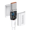 Baseus Superior Series USB-C to USB-C Cable, 1m, 100W, White - greito įkrovimo kabelis lizingu