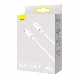 Baseus Superior Series USB-C to USB-C Cable, 1m, 100W, White - greito įkrovimo kabelis Kaune