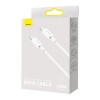 Baseus Superior Series USB-C to USB-C Cable, 1m, 100W, White - greito įkrovimo kabelis Kaune