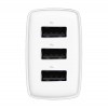 Baseus Compact Charger 17W, 3x USB, White - buitinis įkroviklis, baltas internetu