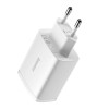 Baseus Compact Charger 17W, 3x USB, White - buitinis įkroviklis, baltas atsiliepimas