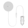 Baseus CW01 Magnetic Wireless Charging Car Mount, White - automobilinis magnetinis laikiklis su pakrovėju kaina