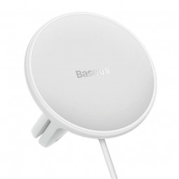 Baseus CW01 Magnetic Wireless Charging Car Mount, White - automobilinis magnetinis laikiklis su pakrovėju atsiliepimas