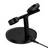 Baseus Swan 3-in-1 Wireless Charger Bracket - belaidis įkroviklis / laikiklis, juodas internetu