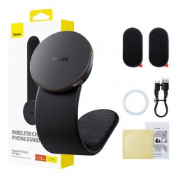 Baseus C02 Pro Magnetic Wireless Charger and Phone Stand - magnetinis laikiklis ir įkroviklis pigiau