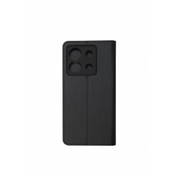 Just Must Stand Flip Case for Xiaomi Redmi Note 13 Pro, Black - telefono dėklas pigiau