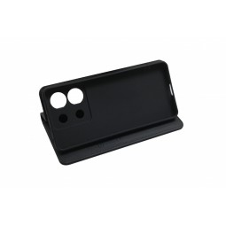 Just Must Stand Flip Case for Xiaomi Redmi Note 13 Pro, Black - telefono dėklas išsimokėtinai