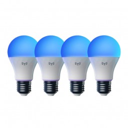 Yeelight Smart LED Bulb W4 Color 4 Pack, E27, 9W, 806lm, 2700-6500K, 60mm, LED išmanioji lemputė kaina
