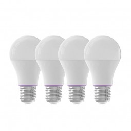 Yeelight Smart LED Bulb W4 Dimmable, 4-Pack, E27, 9W, 806lm, 2700-6500K, 60mm, LED išmanioji lemputė kaina
