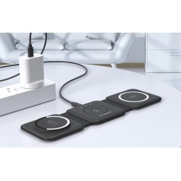 Choetech T588-F 3in1 Magnetic Wireless Charger 15W -  magnetinis įkroviklis stovas Kaune