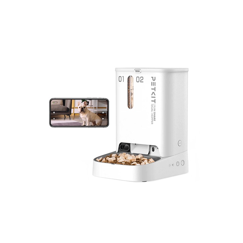 PetKit P591 YumShare Dual-Hopper Feeder with Camera - išmanusis maisto dozatorius su kamera kaina PetKit P591 YumShare Dual-Hopper Feeder with Camera - išmanusis maisto dozatorius su kamera kaina