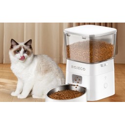 Rojeco Automatic Pet Feeder - išmanusis maisto dozatorius internetu