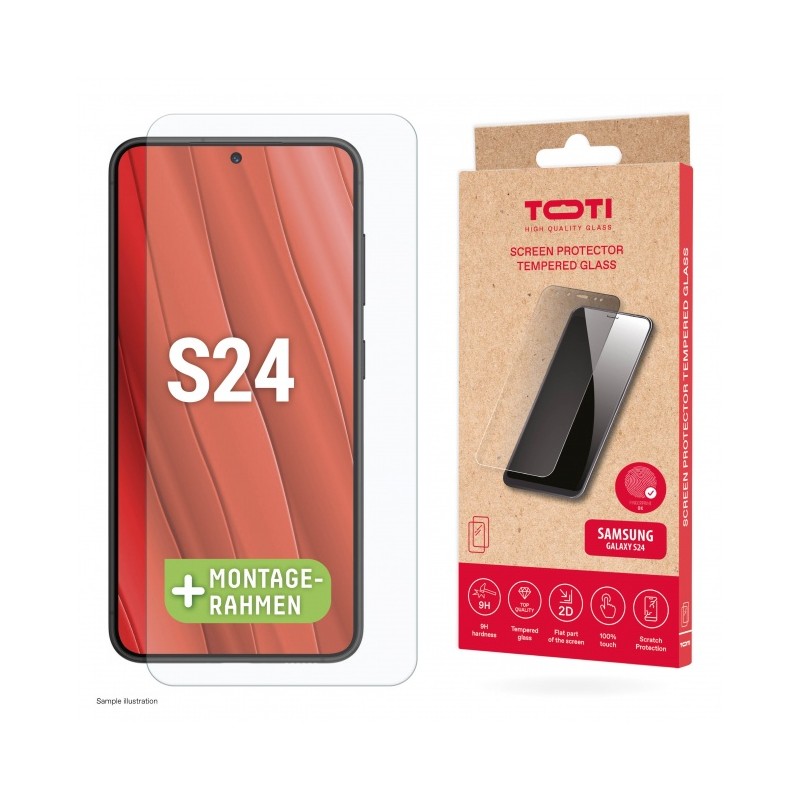Toti Screen Protector Tempered Glass for Samsung Galaxy S24 - ekrano apsauga kaina