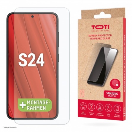 Toti Screen Protector Tempered Glass for Samsung Galaxy S24 - ekrano apsauga kaina