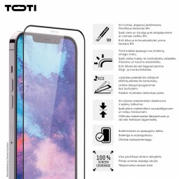 Toti Premium Tempered Glass for Apple iPhone 15/15 Pro...