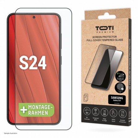 Toti Premium Tempered Glass for Samsung Galaxy S24 - ekrano apsauga kaina