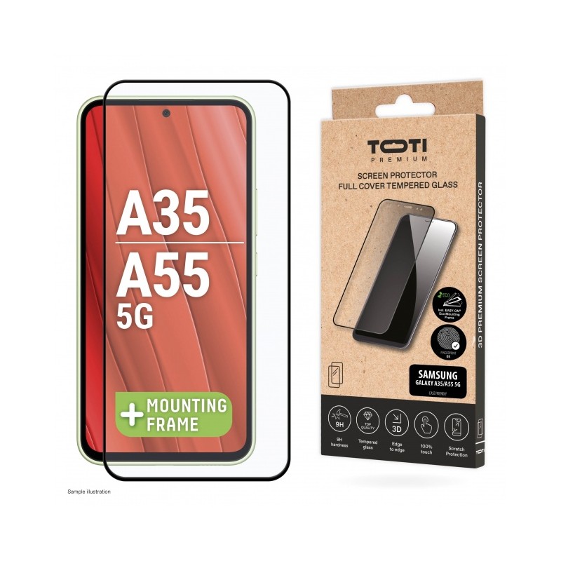 Toti Premium Tempered Glass for Samsung Galaxy A35/A55 5G - ekrano apsauga kaina