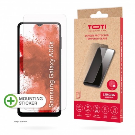 Toti Screen Protector Tempered Glass for Samsung Galaxy A05s - ekrano apsauga kaina