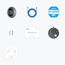 Reolink Fisheye FE-P, 6MP, PoE, 360° - panoraminė vidaus vaizdo stebėjimo kamera internetu