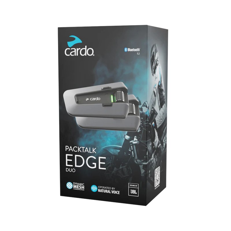 Cardo Packtalk Edge Duo - motociklininkų pasikalbėjimo įranga kaina